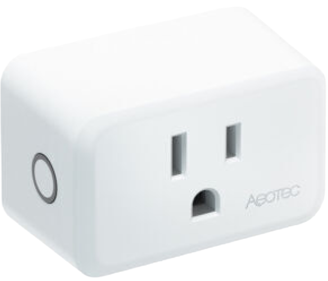 A Shipshape smart plug, the small device that plugs into your wall outlet and monitors the appliance plugged into it